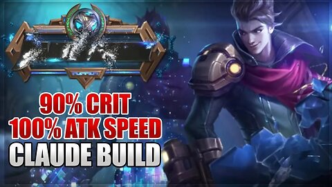 GAMEPLAY CLAUDE BEST BUILD NUMBER ONE !!! MOBILE LEGENDS !!