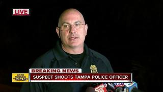 Suspect shoots Tampa Police Officer | Press Conference