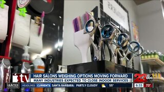 Hair Salons among several industries affected by expected closures