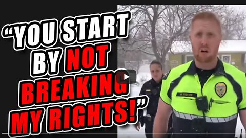 Cop Whisperer - Contractor Does NOT Back Down from Police Intimidation