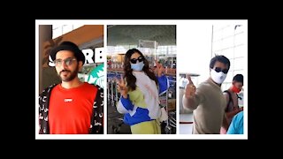 Sonu Sood, Astha Gill & Nitin Miranni snapped at the Airport | SpotboyE