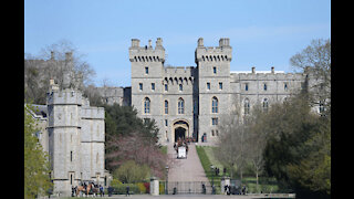 Prince Philip's coffin transported to Windsor Castle's inner hall ahead of the funeral