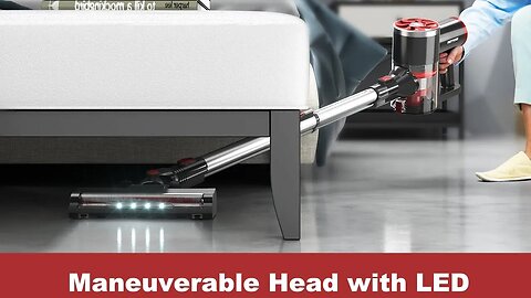 Revolutionize Cleaning: Hi-Speed Cordless Vacuum with LED