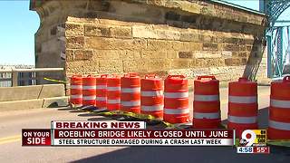 John A. Roebling Suspension Bridge likely closed until June