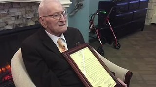 Parson honors 100-year-old Pearl Harbor survivor