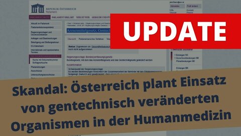 Update zu unserem Video "Einsatz von GVO in der Humanmedizin"