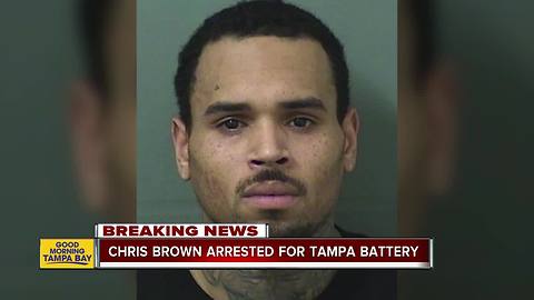 Chris Brown arrested in Palm Beach for allegedly 'sucker punching' Tampa club photographer in 2017