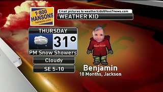 Weather Kid - Benjamin - 1/17/19