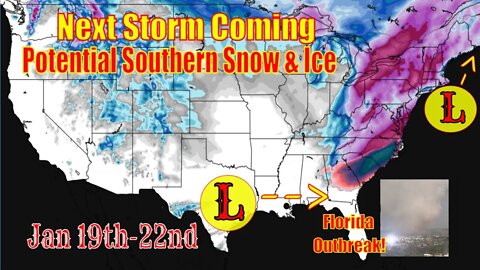 Next Potential Snow & Ice Storm January 19th-22nd - The WeatherMan Plus Weather Channel