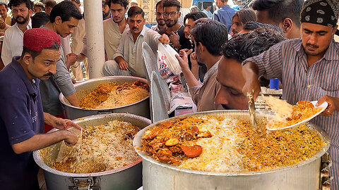 Famous Al Rehman Biryani | Pakistani Street Food Chicken Biryani | Roadside Fresh Masala Biryani