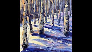 How To Oil Paint Awesome Aspen Trees