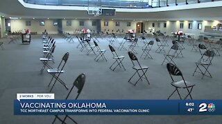 TCC northeast campus transforms into federal vaccination clinic