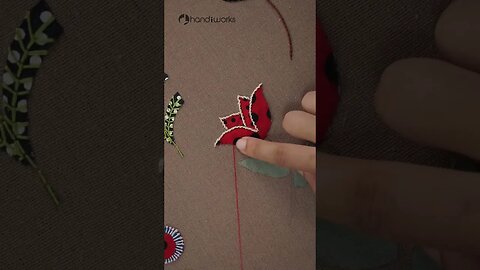 Applique Flower with Scrap Fabric - #embroidery #embroiderypatterns #fashionembroidery #diy