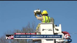 Indy kicks off streetlight conversion to make city streets brighter