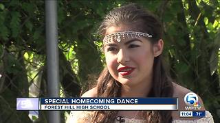 Forest Hill High School junior on hospice attends homecoming