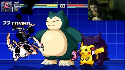 Pokemon Characters (Pikachu, Gengar, Snorlax, And Mew) VS MissingNo. The Glitch Pokemon In A Battle