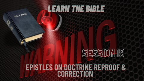 Learn the Bible in 24 Hours (Hour 19) Apostle Epistles on Doctrine