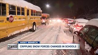 January snow forces changes in West Seneca schools