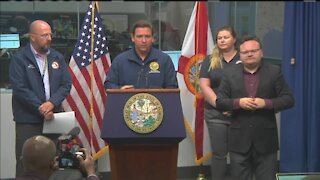 Gov. DeSantis gives an update on Elsa's progress