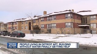 People living in Detroit apartment building without water finally getting help