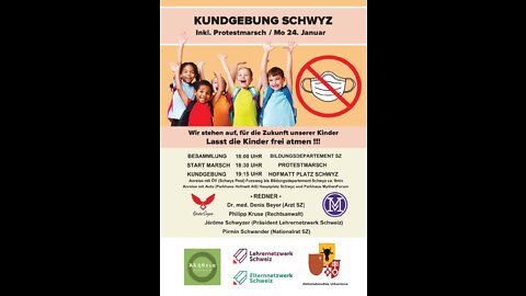 Redner Kundgebung Schwyz 24.01.2022