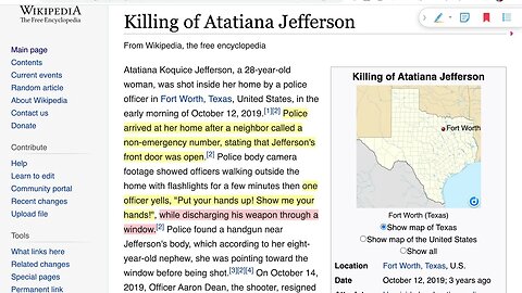 🟨 2019 年，一名前德克薩斯州警官通過她家的後窗開槍打死了阿塔蒂亞娜·杰斐遜。週二，他因過失殺人罪被判處 11 年零 10 個月監禁