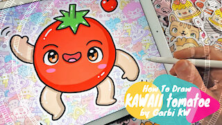 how to Draw Kawaii Tomatoe by Garbi KW