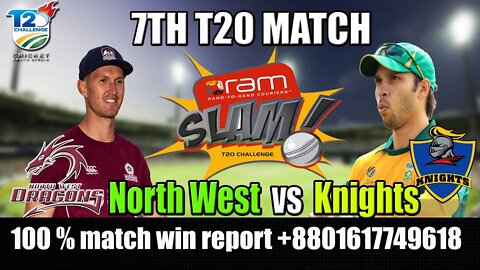 LIVE : KTS VS NWD , North West vs Knights Live , 7th Match Live , CSA t20 live streaming , CSA Live