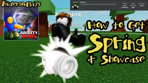 AndersonPlays Roblox [🌀SPRING] Ability Wars - How To Get Spring And Spring Showcase