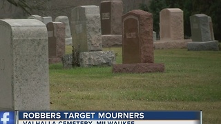 Man speaks out after being robbed at Valhalla Cemetery in Milwaukee