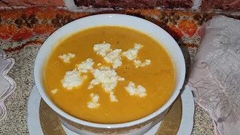 mix chickpeas with pampkin and enjoy your soup