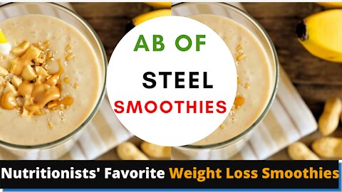 AB of steel smoothie (20) - Nutritionists' Favorite Nutty & Chocolatey Weight Loss Smoothies #shorts