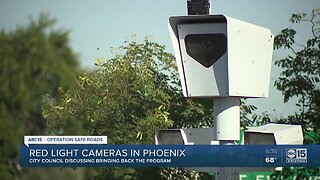 Will the flash of the red light cameras in Phoenix be activated again?