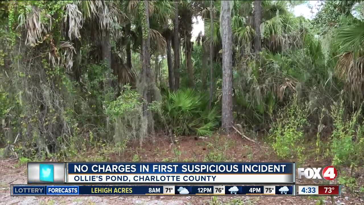 No charges in first suspicious incident in Port Charlotte park