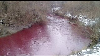 Alarm as rivers mysteriously turn blood red