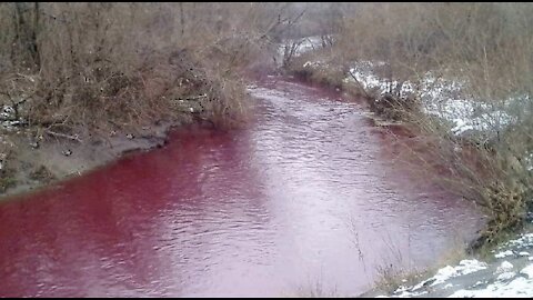 Alarm as rivers mysteriously turn blood red