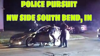 Police Pursuit Northwest Side of South Bend, Indiana