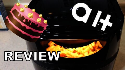 Aukey Home Air Fryer review making a Cake in an air fryer