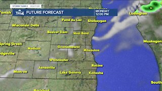 Hot weather continues into Monday, isolated storms possible