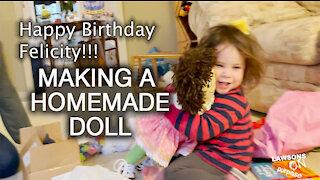 Making a Homemade Doll! Felicity's Birthday