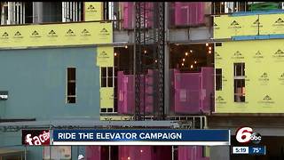 Pink elevator at Indianapolis hospital helps raise money for breast cancer awareness