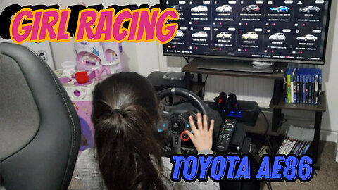 Young girl racing a Toyota 1600GT AE86 #granturismo7 #young #girl