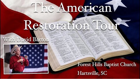 David Barton Restoration Tour in Hartsville, SC