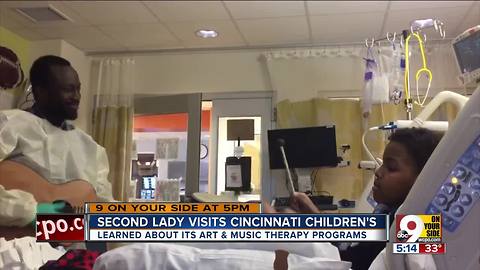 Second Lady Karen Pence discusses benefits of music therapy at Children's