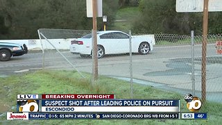 High-speed chase ends in Escondido with gunfire