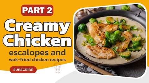 creamy chicken escalopes part 2| chicken recipes #shorts