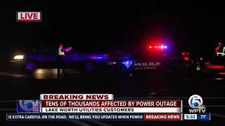Traffic lights out in Lake Worth after power outages