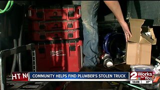 TULSA PLUMBER REUNITED WITH STOLEN TRUCK