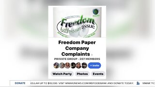 Customers complaining about Columbia based paper company