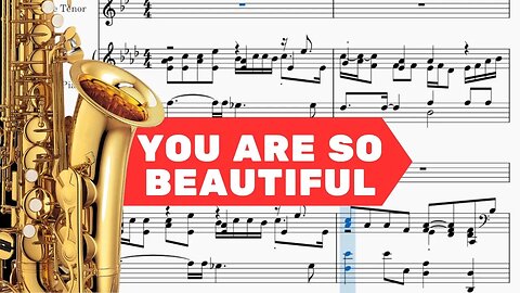 You Are So Beautiful - Joe Cocker - Alto Sax + Piano Sheet Music
